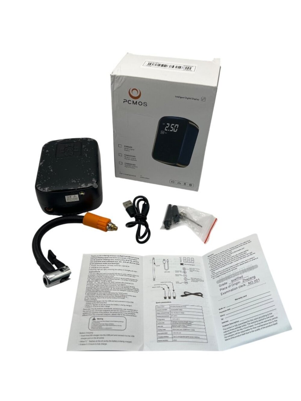 Wireless Portable Electric Air Pump With Digital Display For Cars Bikes & More